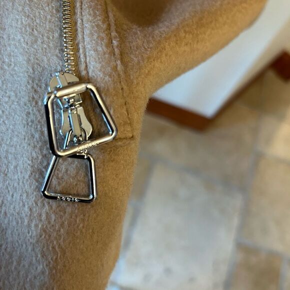 Women’s Akris 100% camel hair double face coat size 8 made in Italy - Picture 8 of 10